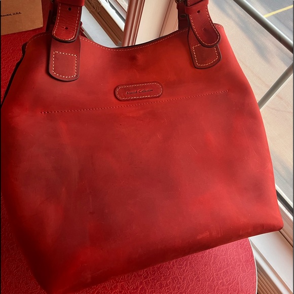 Ladybuq Alicia shoulder bag in the Large size and color Red - Picture 3 of 16